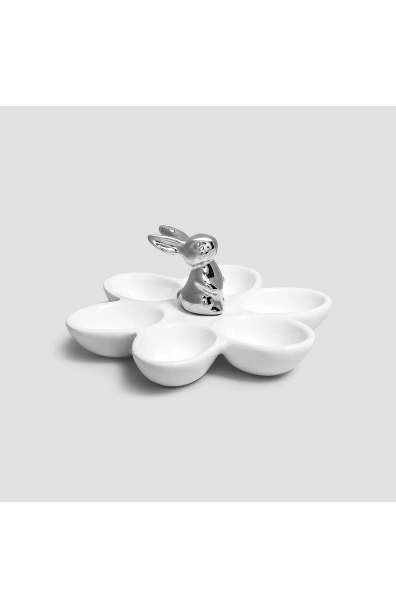 Togas Falber Egg Dish, Alternate, color, White