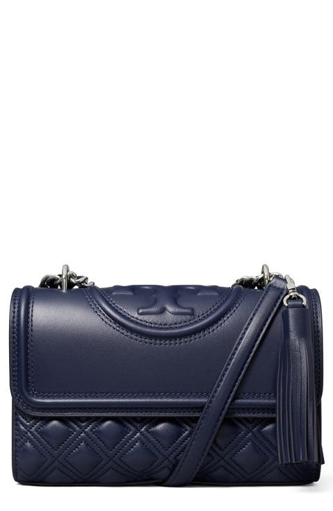 Small Fleming Convertible Leather Shoulder Bag