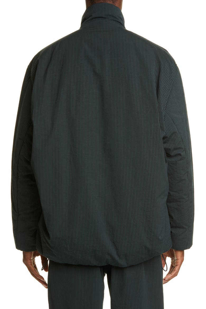 Cotton Cocoon Jacket, Alternate, color, BLACK/ CYPRESS GREEN