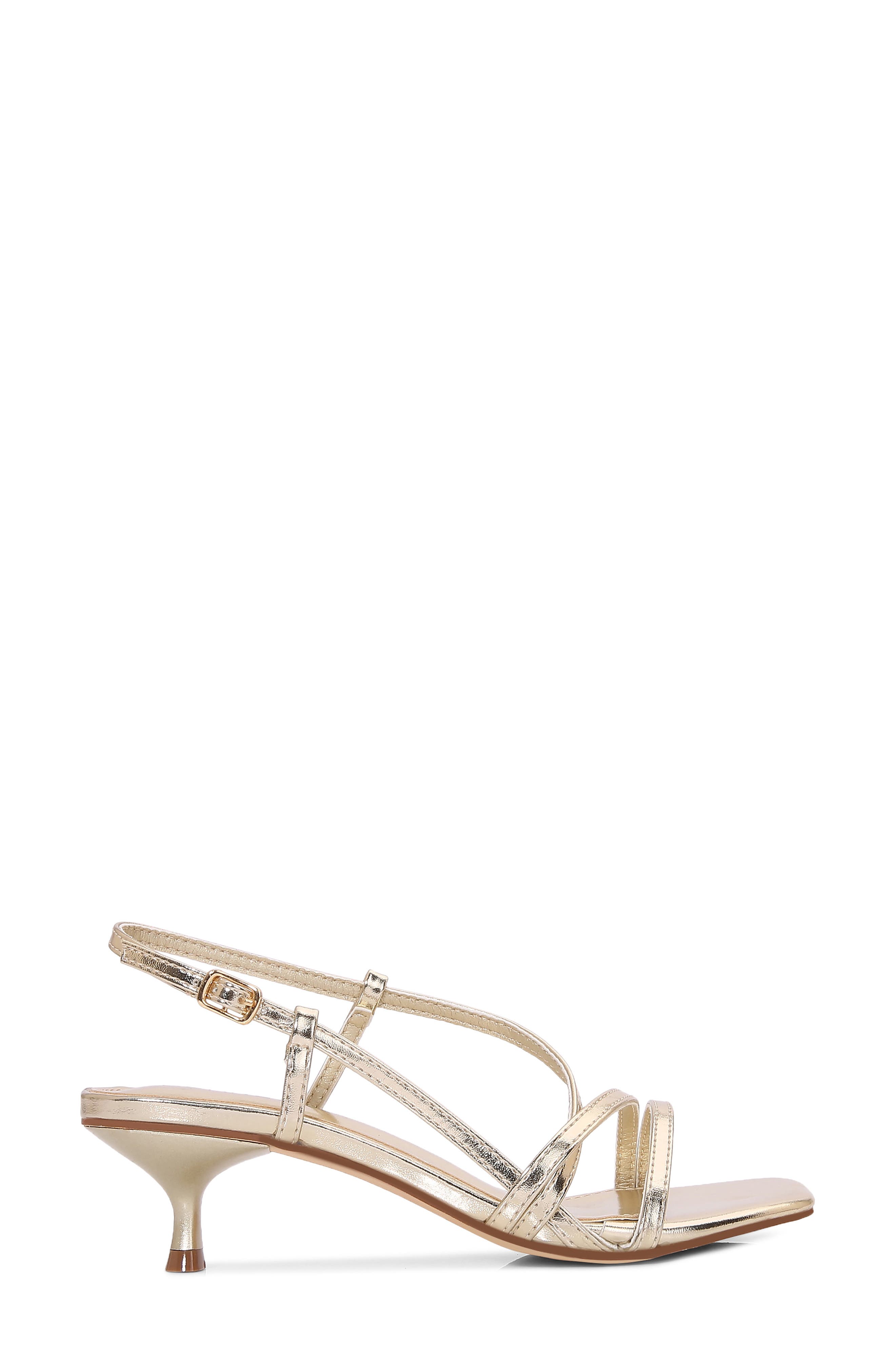 Joy Strappy Faux Leather Sandal, Alternate, color, GOLD