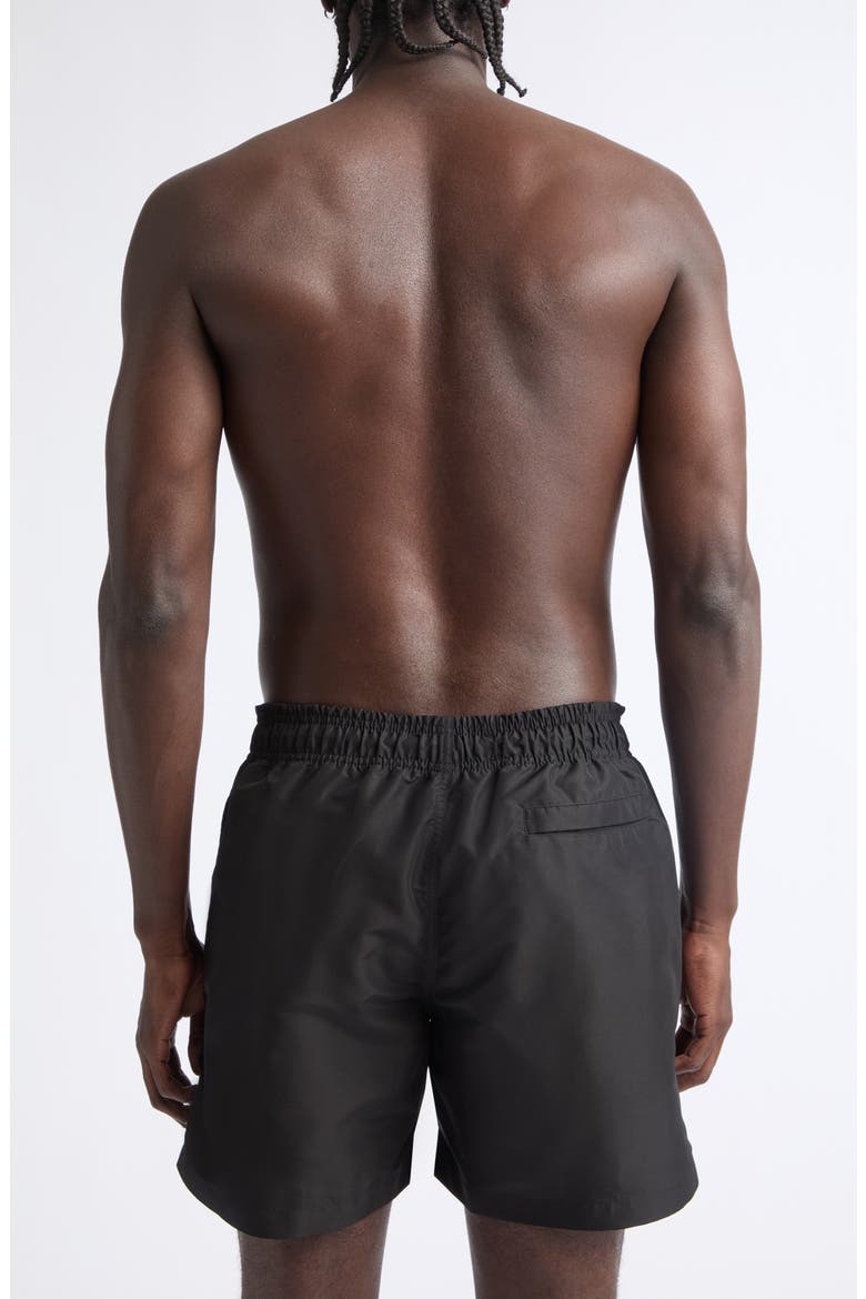 Patch Swim Trunks, Alternate, color, BLACK