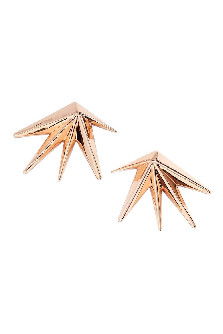 'Cyrus' Stud Earrings, Main, color, ROSE GOLD