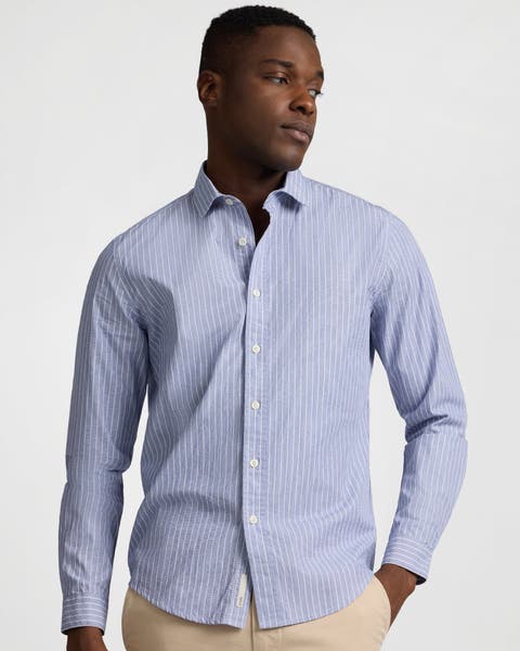 Poplin Button Down Long Sleeve Shirt