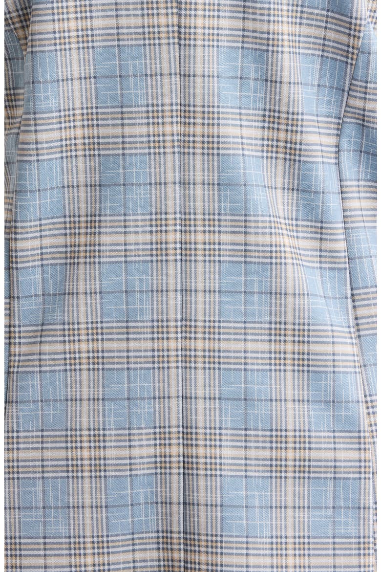 Plaid Open Front Boyfriend Blazer, Alternate, color, SHADOW BLUE MULTI