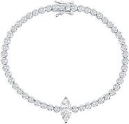 SIMONA Marquise & Round Cubic Zirconia Tennis Bracelet