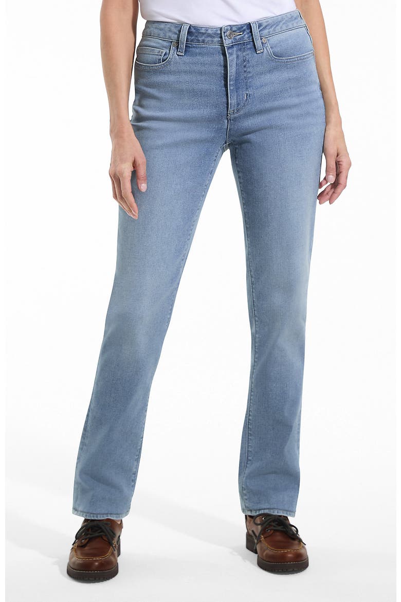 Recover Mid Rise Straight Leg Blue Jeans, Main, color, Lake Blue Wash