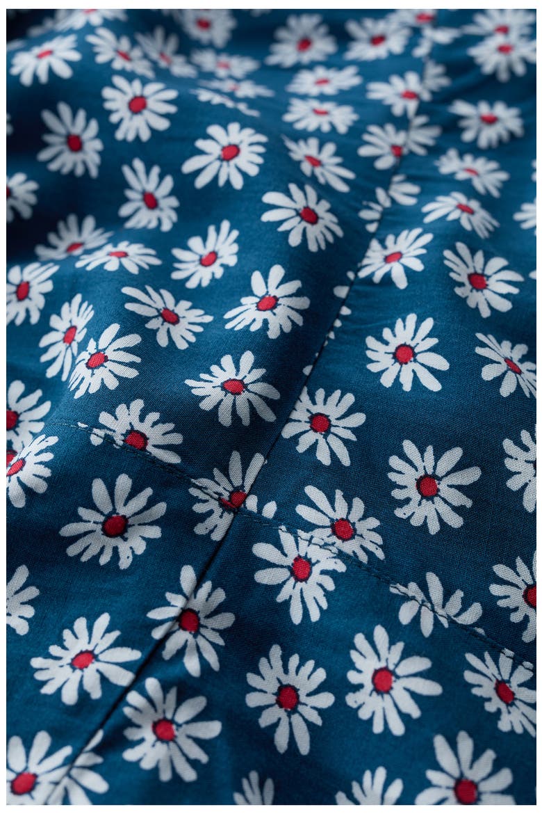 Tilly Floral Midi Dress, Alternate, color, PRESSED DAISY OCEAN DRIFT