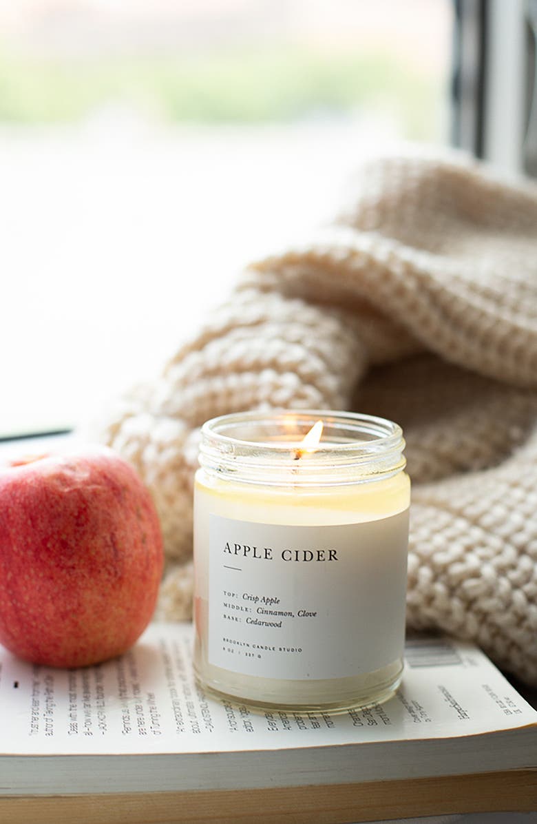 BROOKLYN CANDLE STUDIO Minimalist Collection - Apple Cider Candle, Alternate, color,