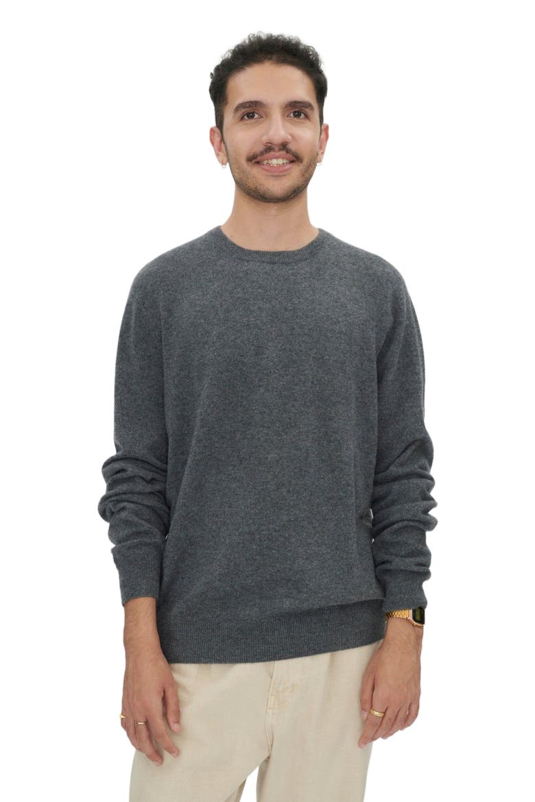 Essential Crewneck Cashmere Sweater, Alternate, color, plum kitten