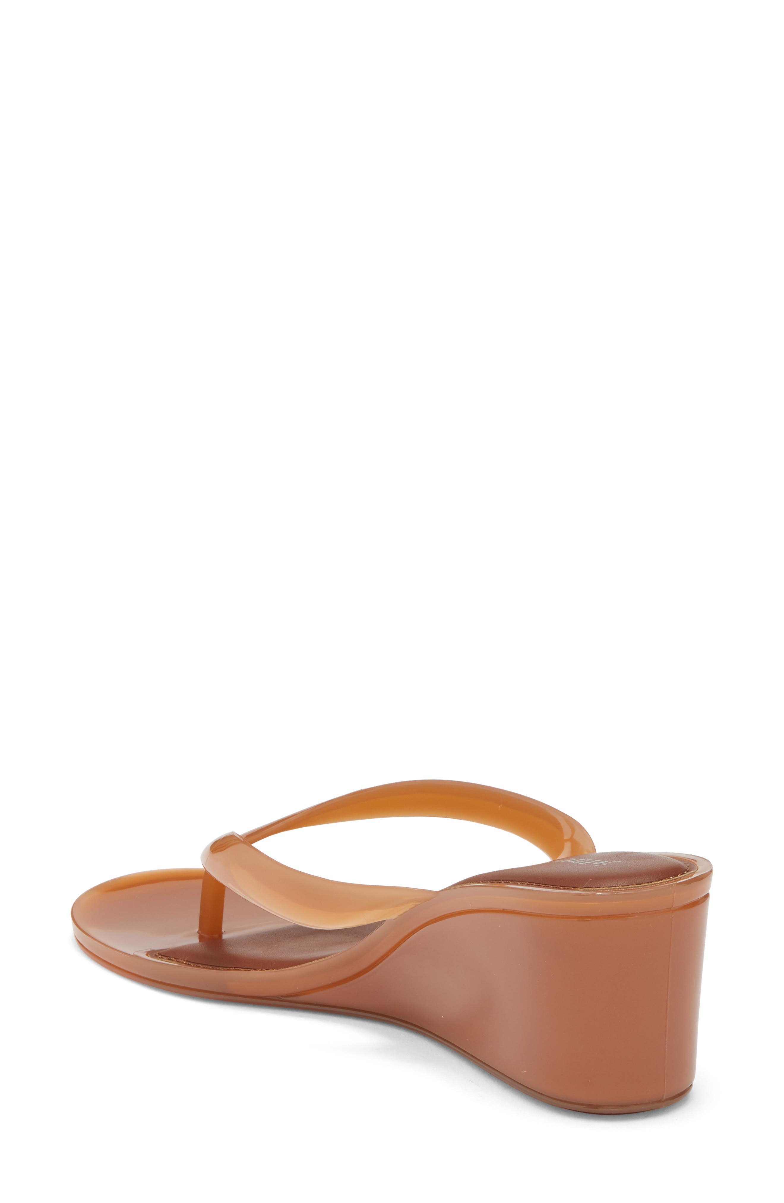 Gigabyte Wedge Flip Flop, Alternate, color, CARAMEL