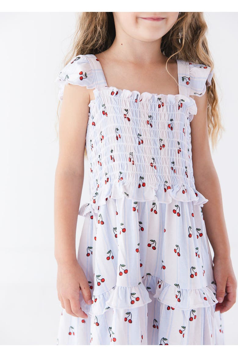 Ruffle Smocked Dress, Alternate, color, Multicolored