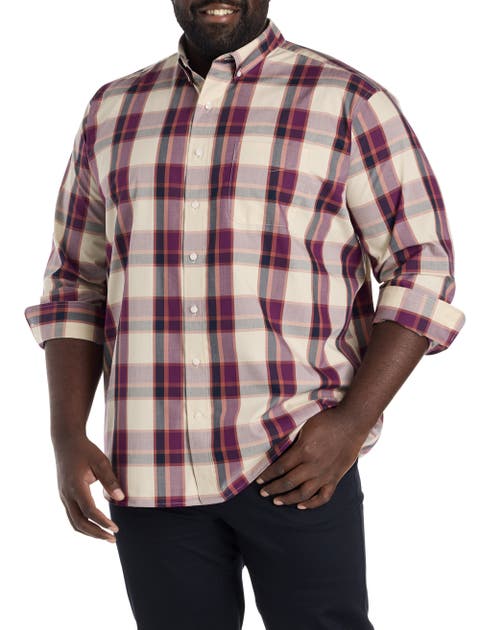 Big & Tall Large Plaid Sport Shirt