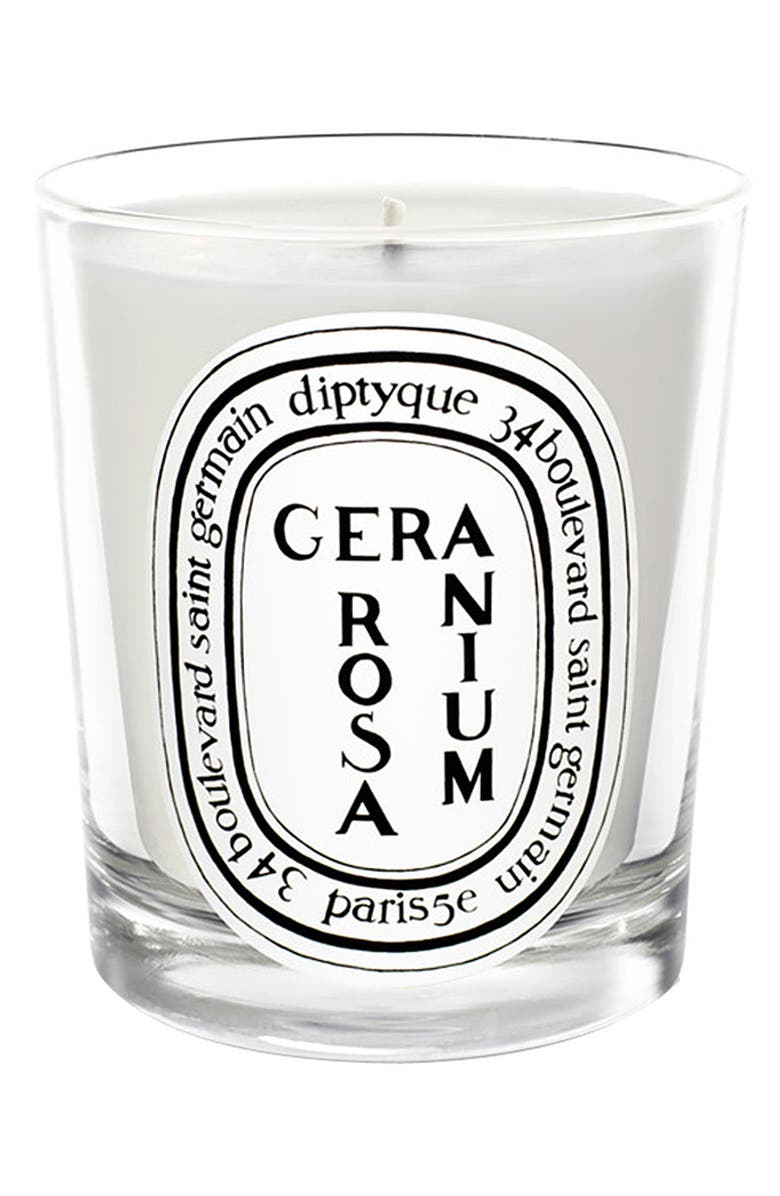 Diptyque Geranium Rosa (Rose) Scented Candle, Main, color,