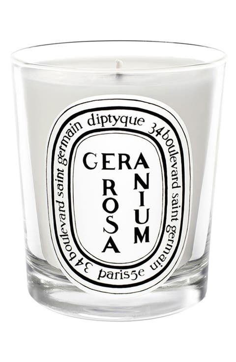 Geranium Rosa (Rose) Scented Candle