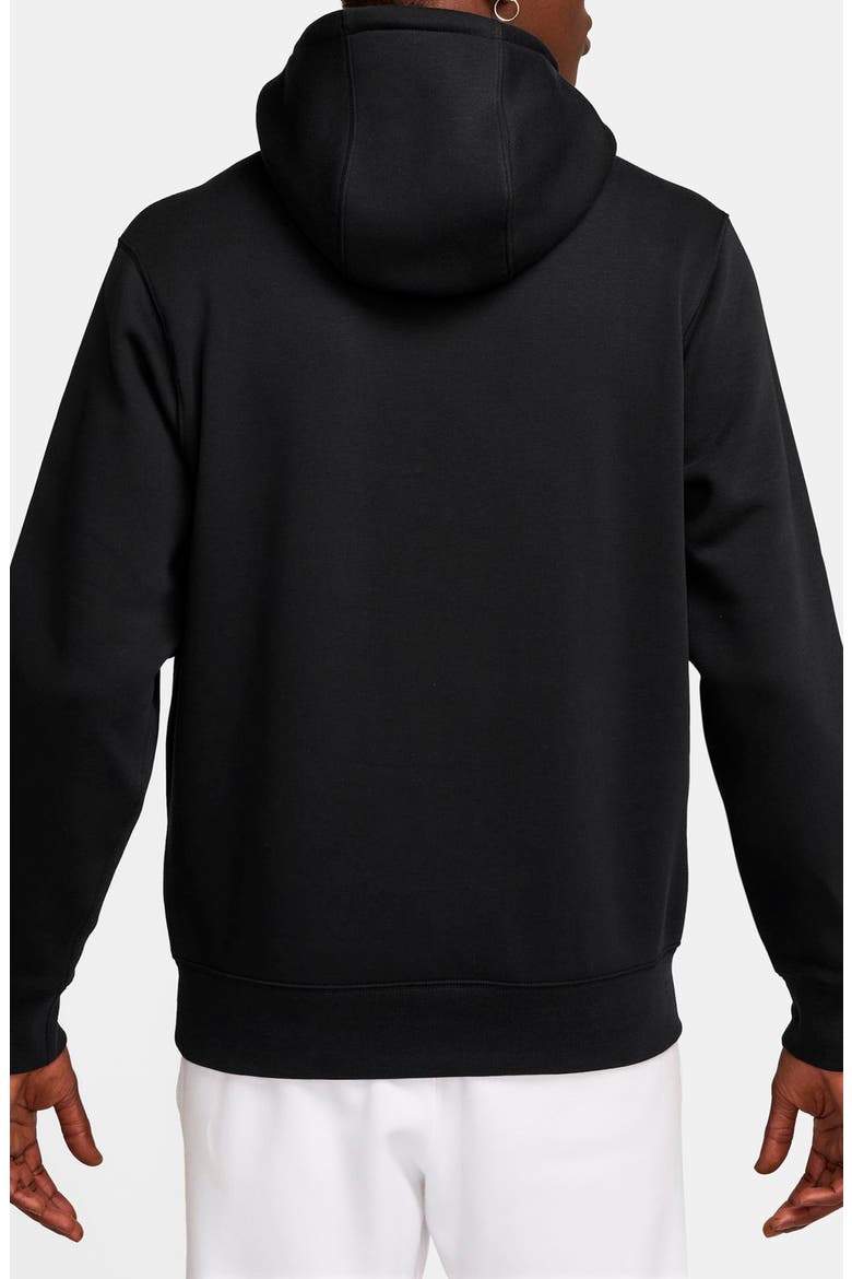 Club Fleece Hoodie, Alternate, color, BLACK