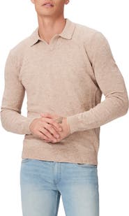 PAIGE Valdez Cotton & Linen Polo Sweater