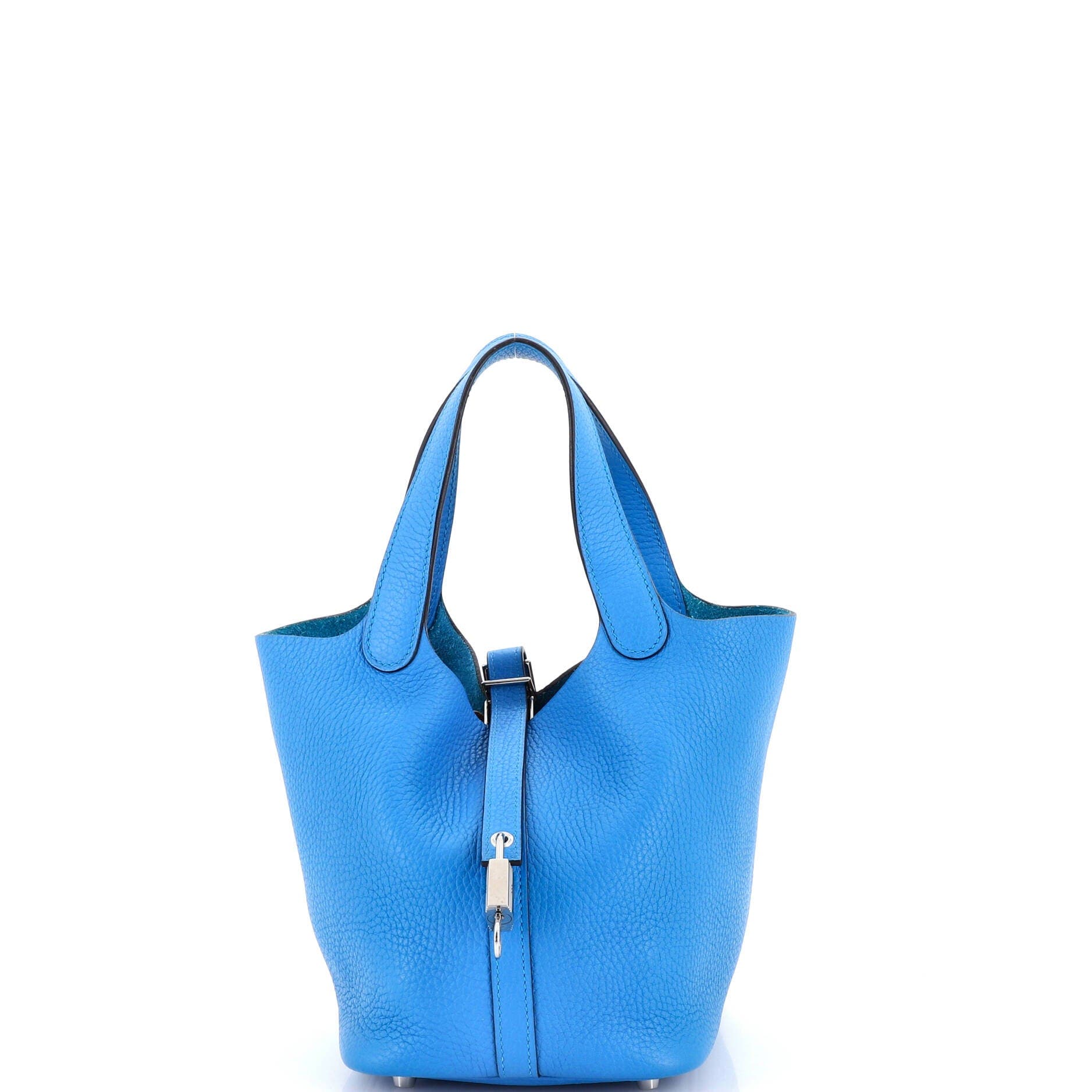 Pre-Owned Hermes Picotin Lock Bag Clemence PM, Main, color, 