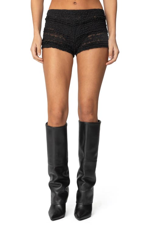 Maisley Sheer Lace Shorts