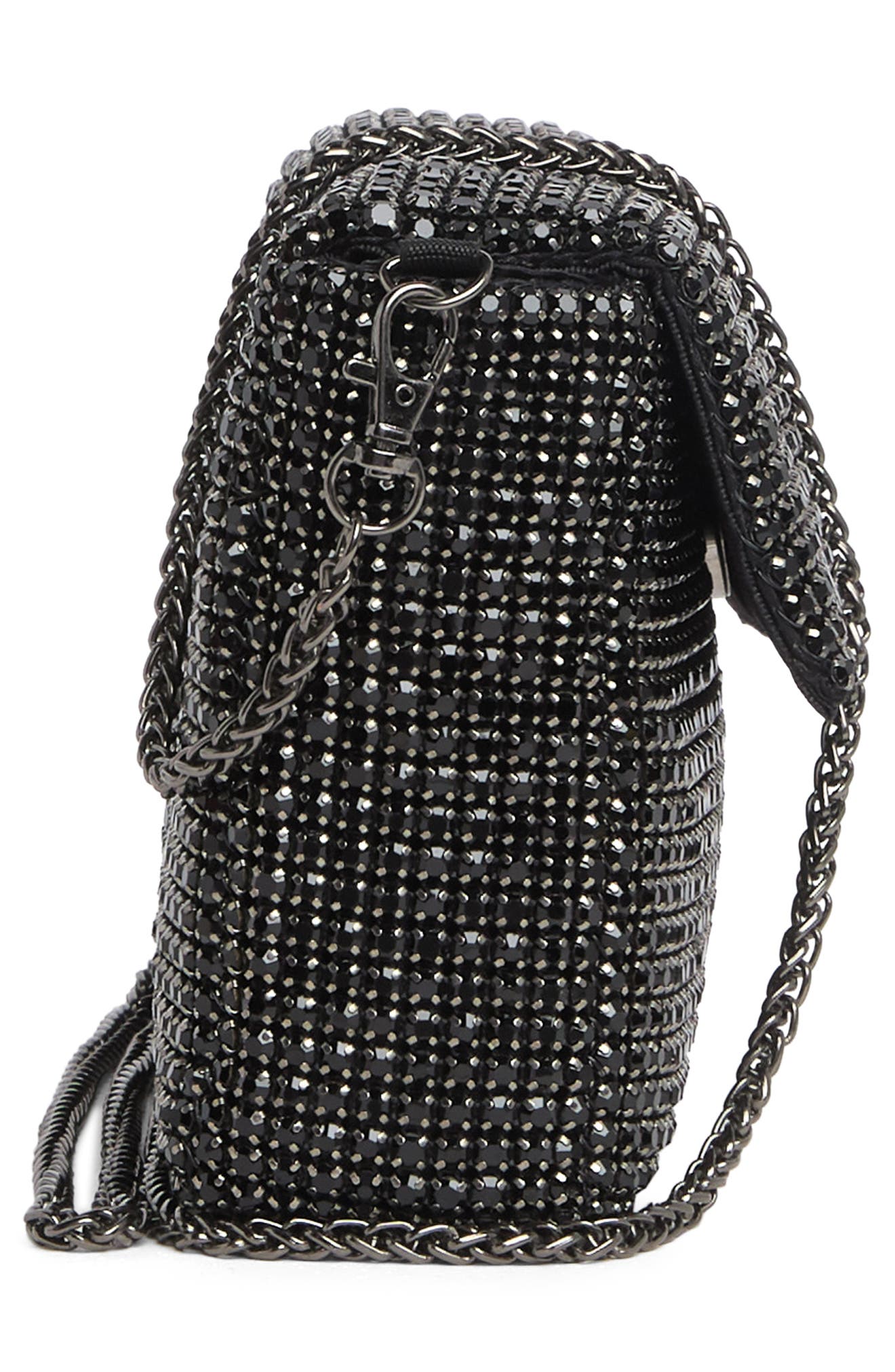 URBAN EXPRESSIONS HANDBAGS Rhinestone Mini Crossbody Bag, Alternate, color, 