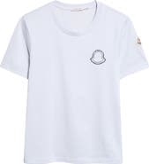 Moncler Logo Cotton Jersey Graphic T-Shirt
