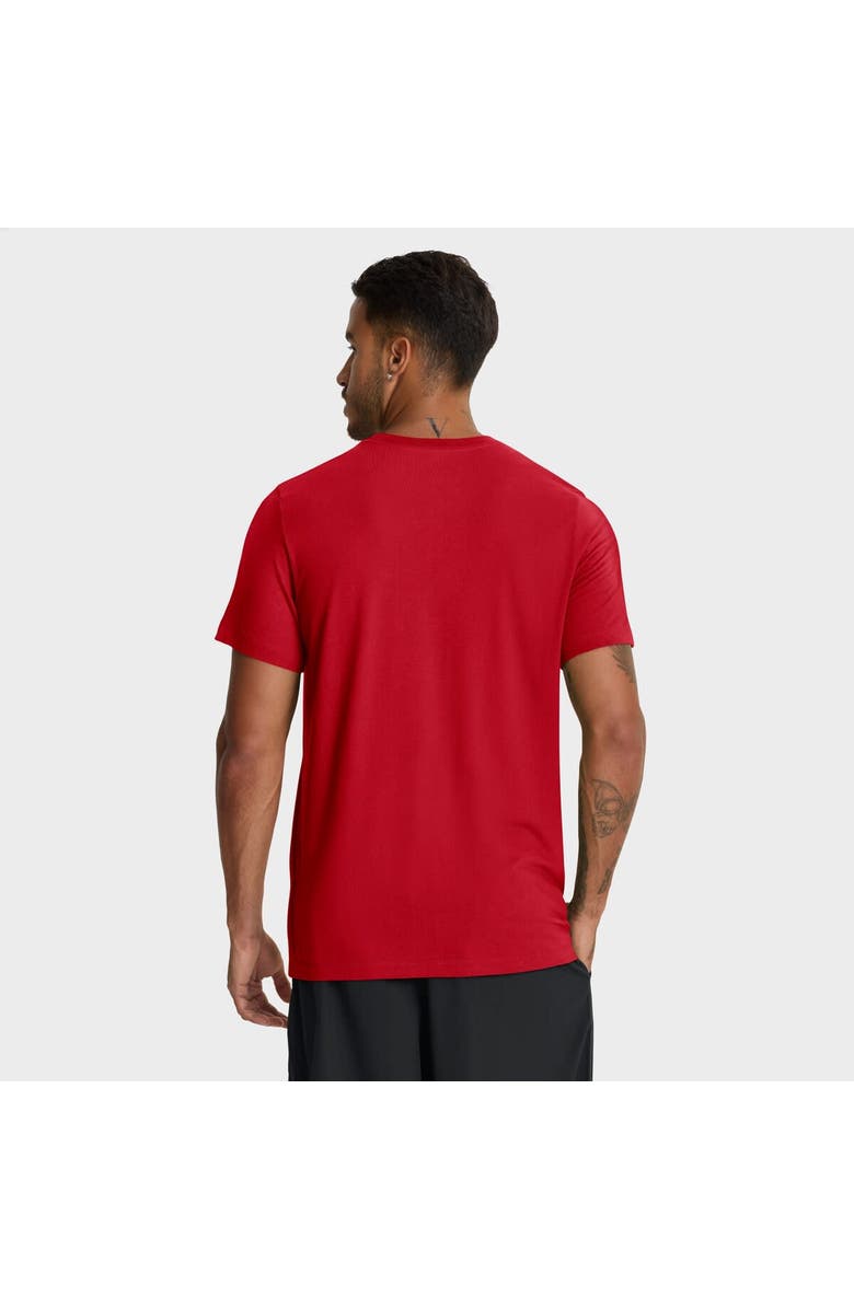Nike Men's Nike Red Cleveland Guardians Tri-Blend Logo T-Shirt, Alternate, color, Red