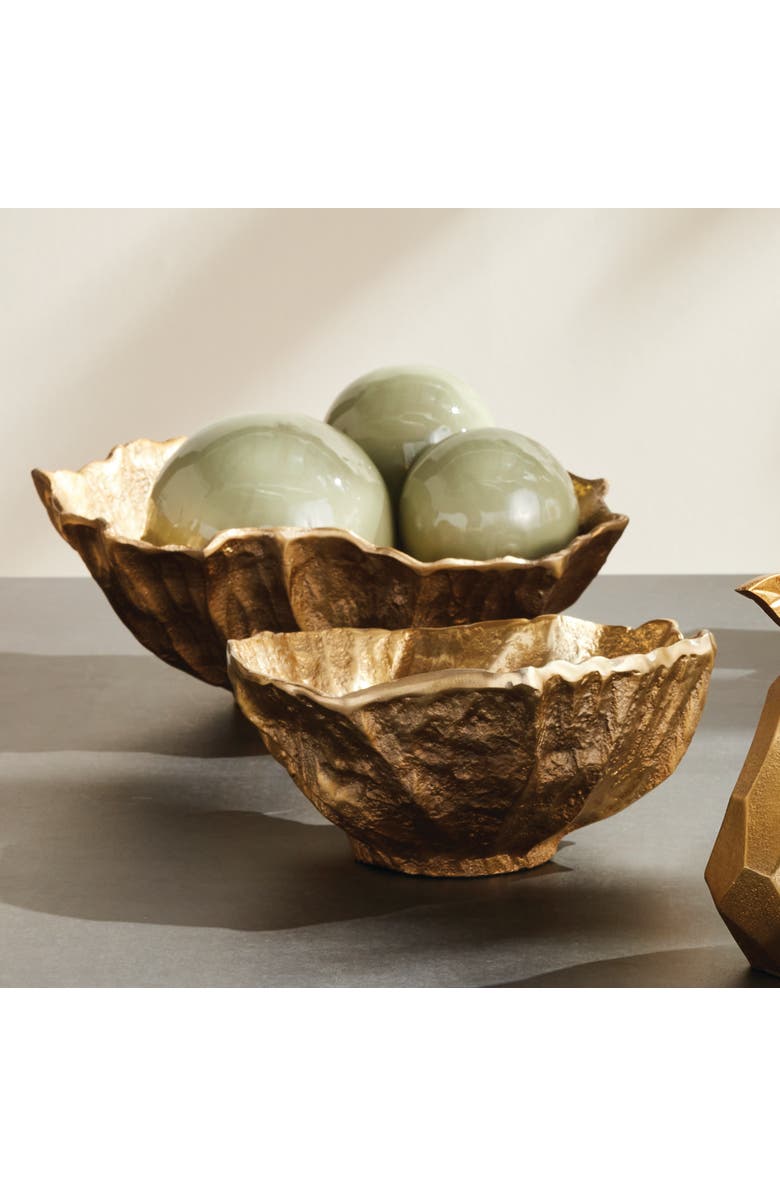 Napa Home & Garden Ostra Decorative Bowls Set of 2, Alternate, color, Gold