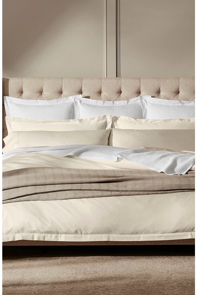 Percale Hemmed Sheet Set, Alternate, color, NATURAL