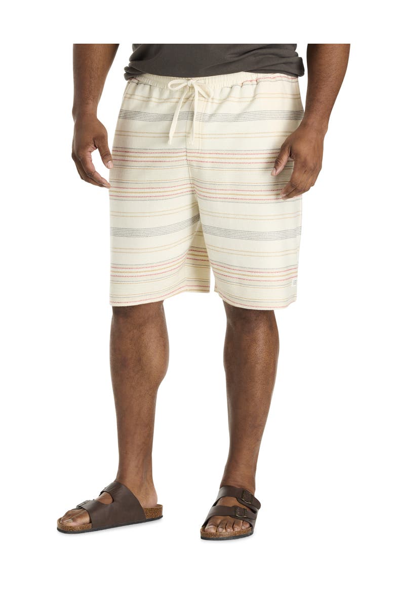 O'Neill Big & Tall Bavaro Striped Shorts, Main, color, Cream