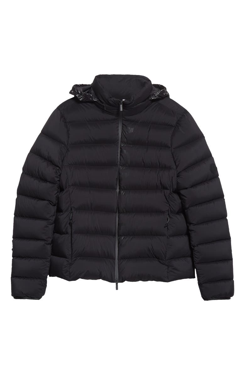 Moncler Cerces Logo Quilted Down Jacket, Main, color, 