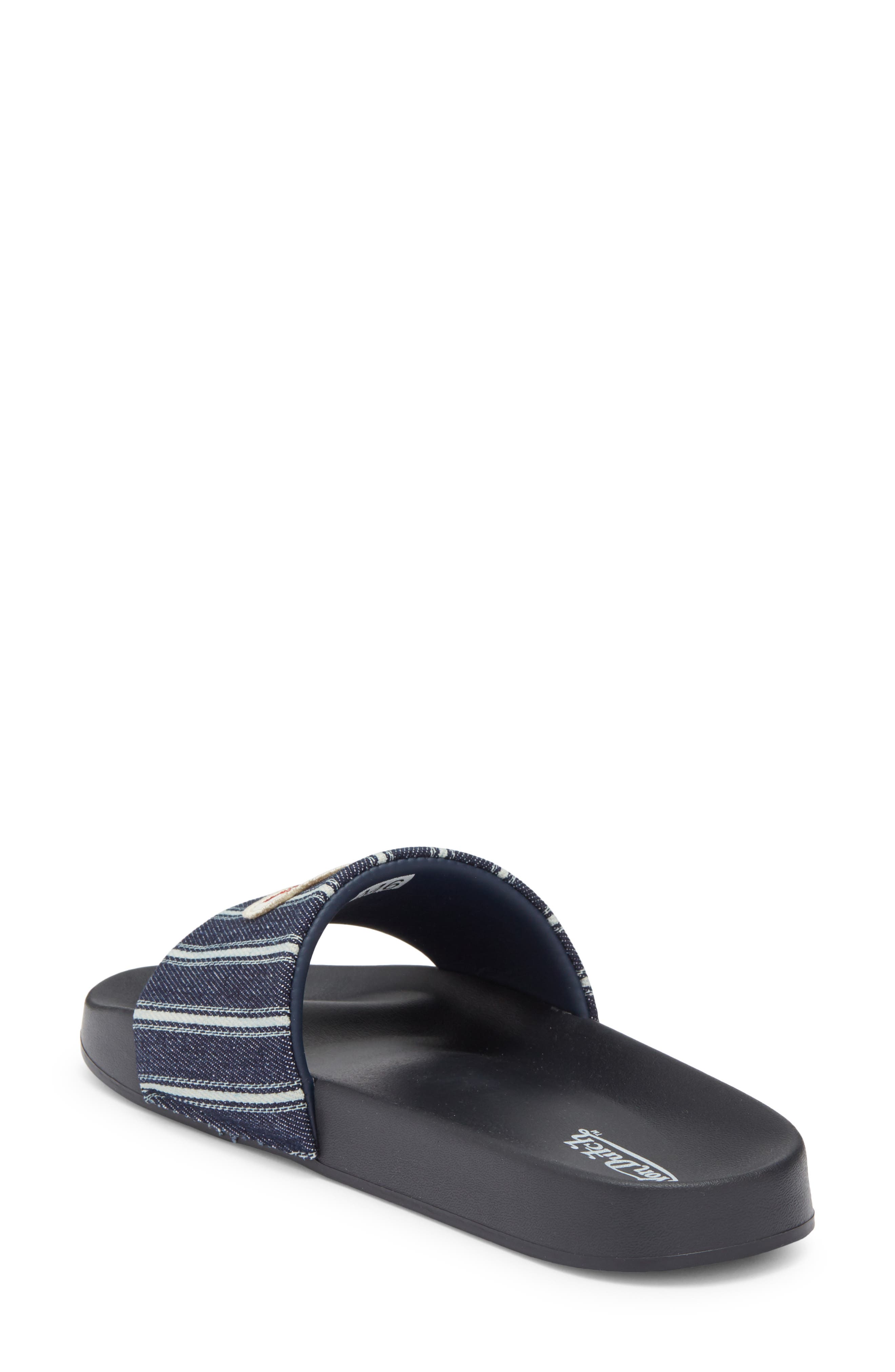 Von Dutch Gridlock Slide Sandal, Alternate, color, Black/ Navy