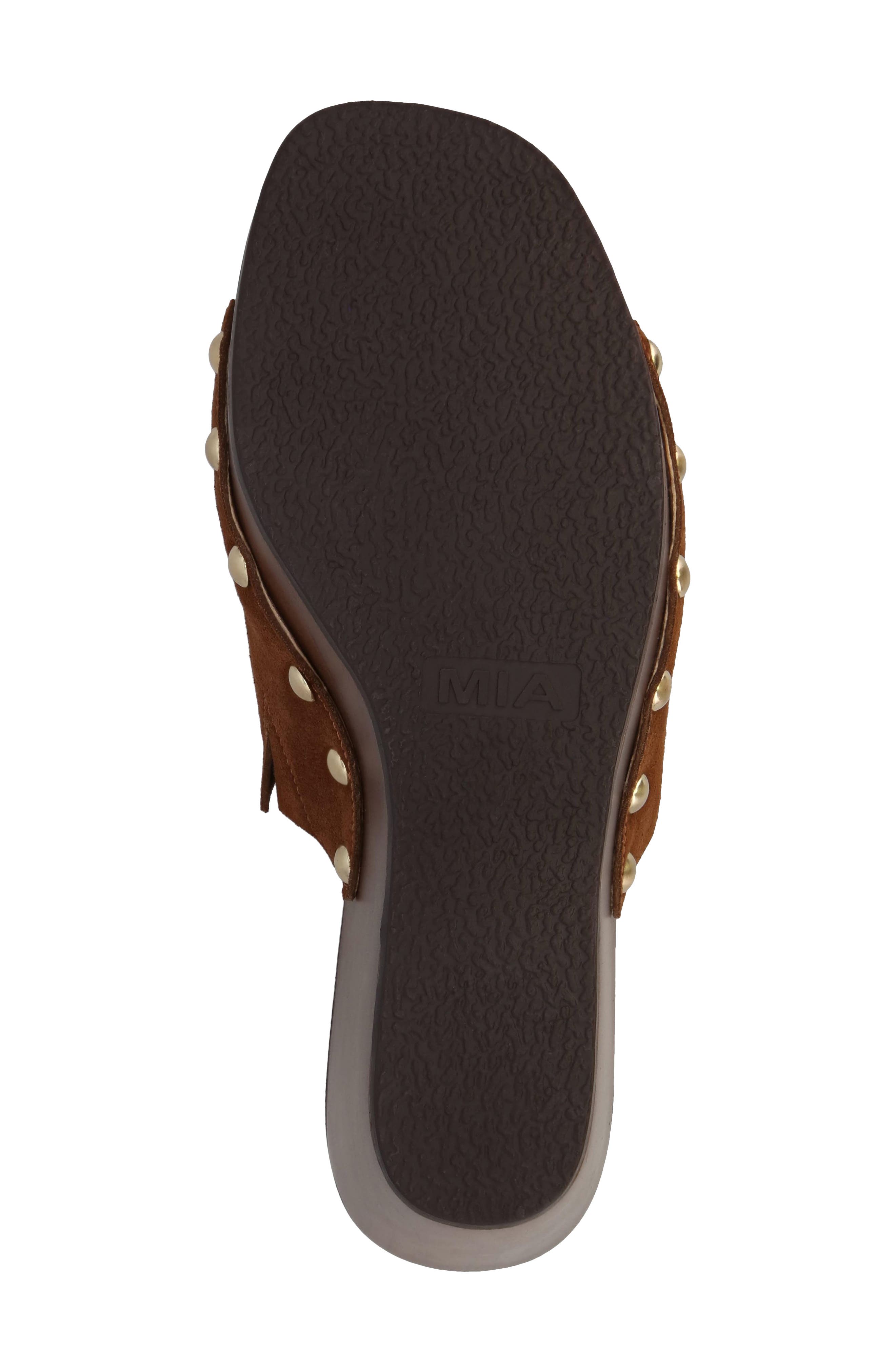 Estefany Wedge Mule, Alternate, color, COGNAC
