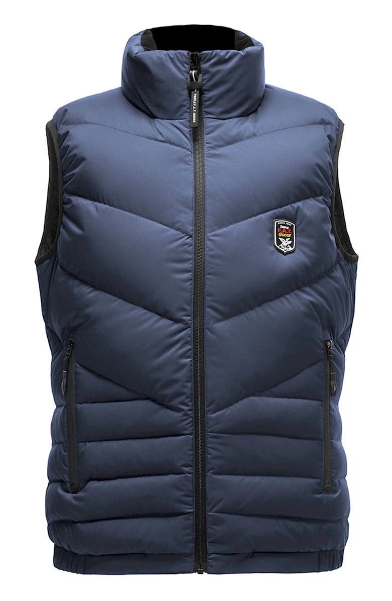 Triple F.A.T. Goose Andrus Men
s Puffer Down Vest, Alternate, color, Navy