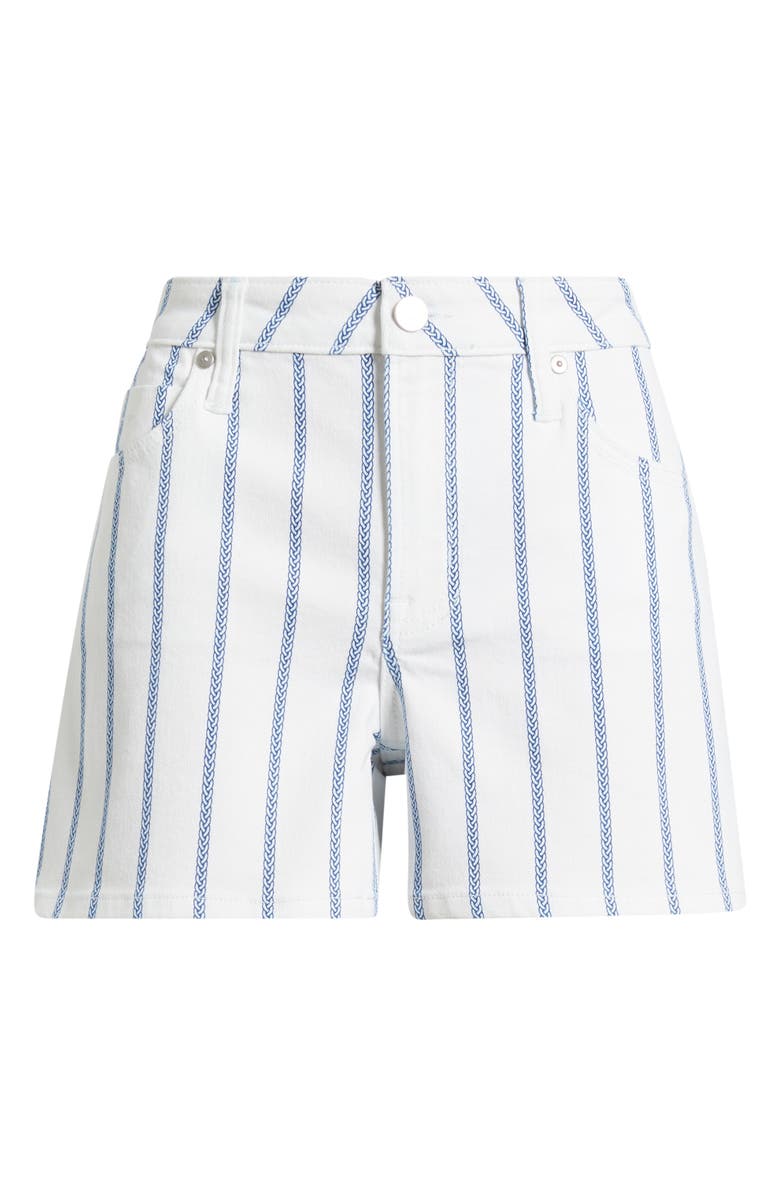 CITY BLUES Stripe Denim Shorts, Alternate, color, 