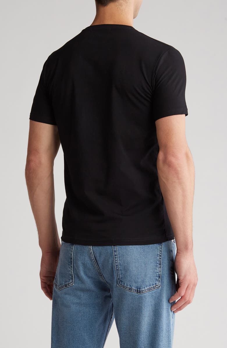 T.R. PREMIUM 3D Abstract Graphic Print T-Shirt, Alternate, color, Black