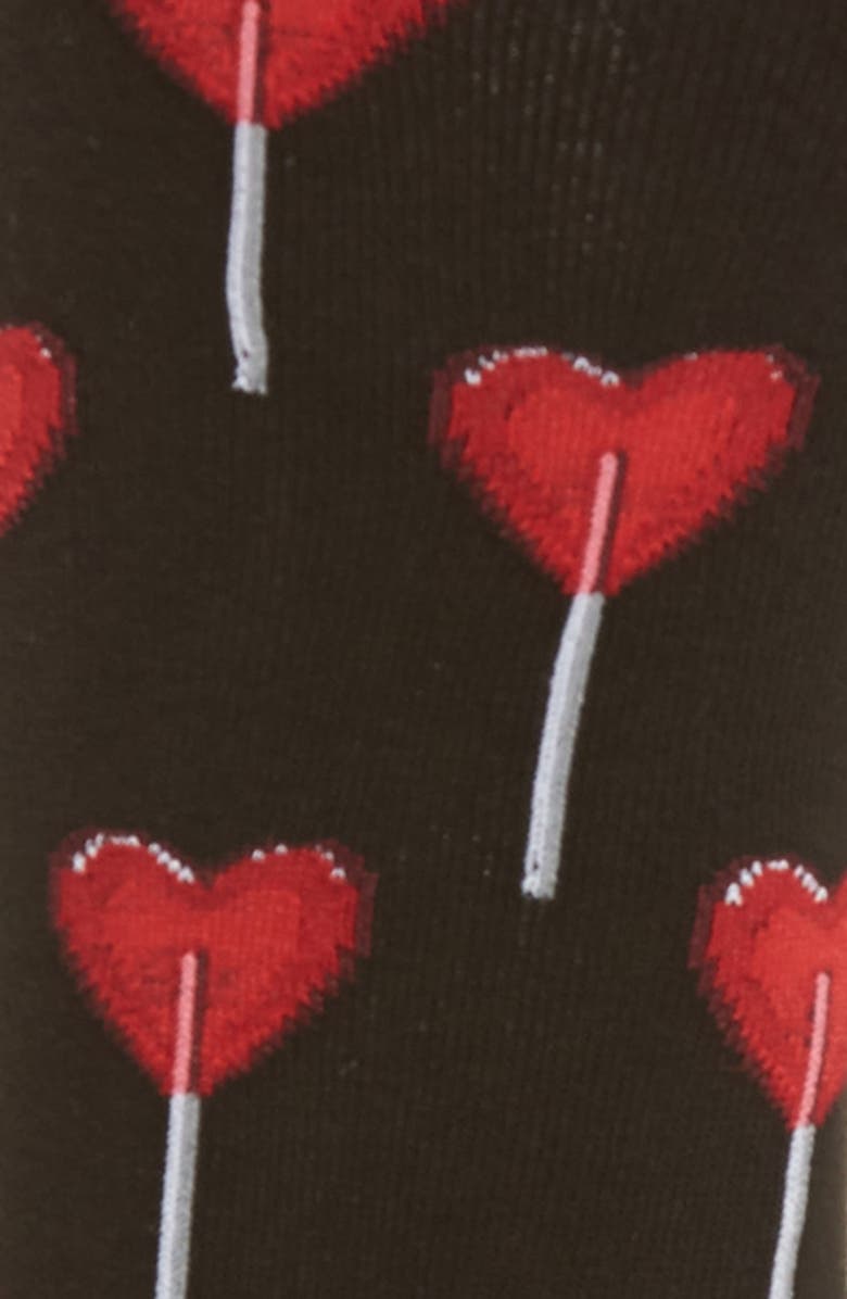 Hot Sox Heart Lollipop Crew Socks, Alternate, color, 