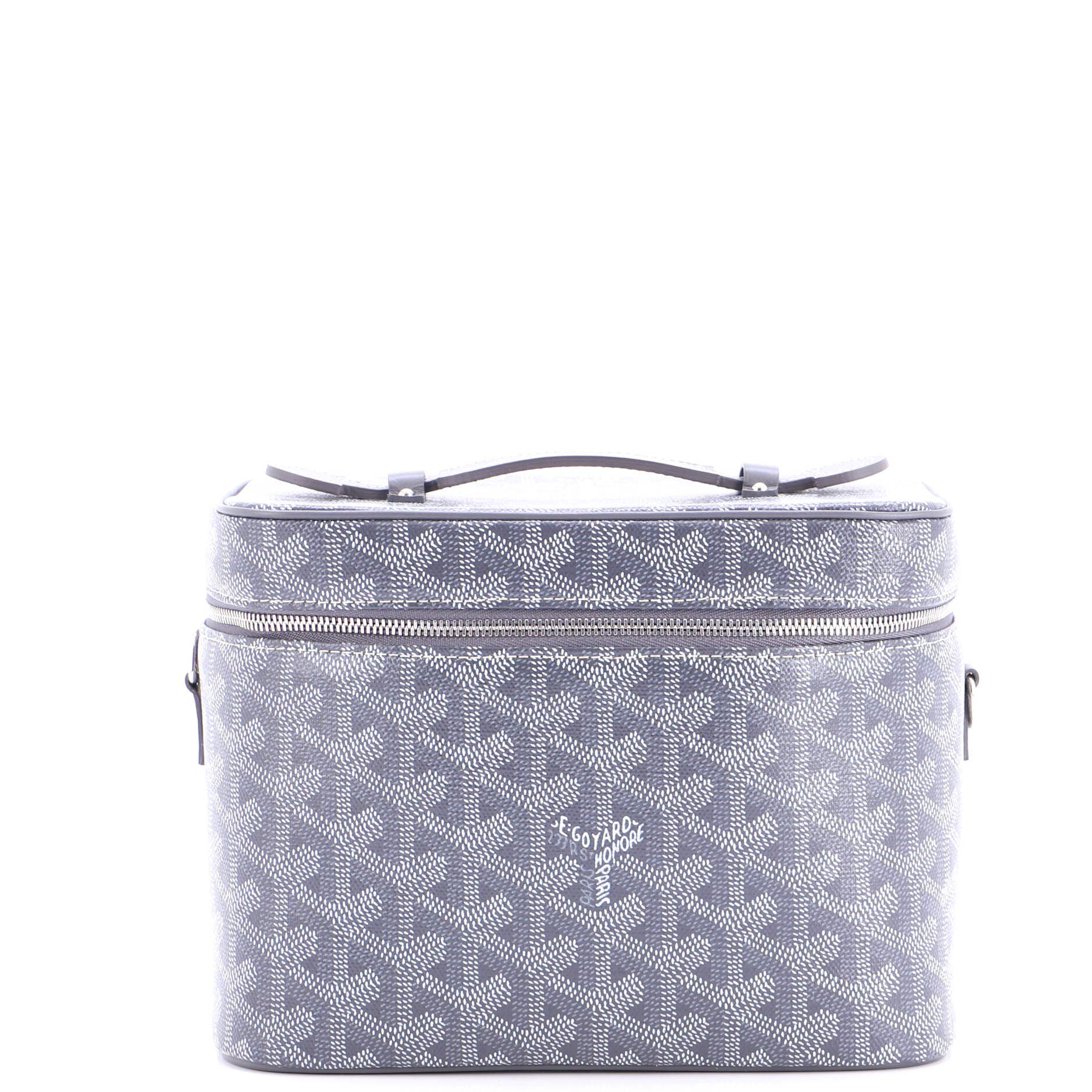 Pre-Owned Goyard Muse Vanity Case Coated Canvas, Main, color, Gray