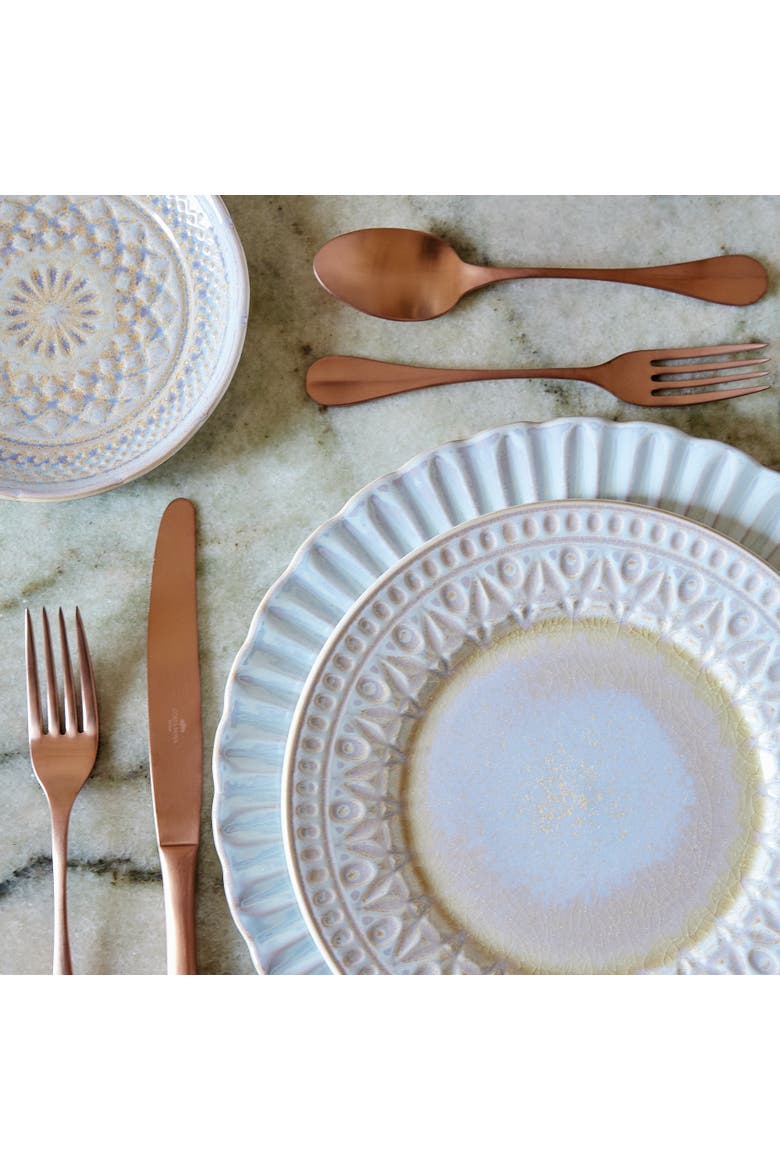 Cristal Set/6 salad plates, Alternate, color, Nacar