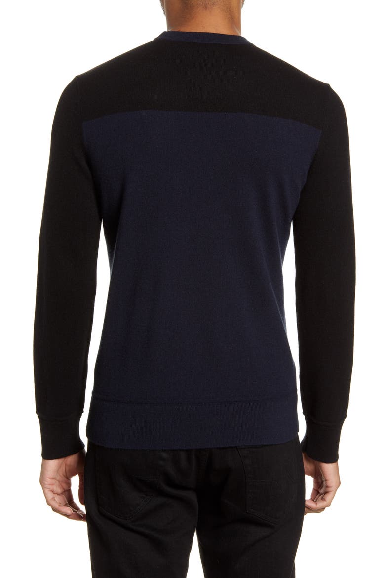 Hilles Standard Fit Crewneck Cashmere Sweater, Alternate, color, ECLIPSE MULTI