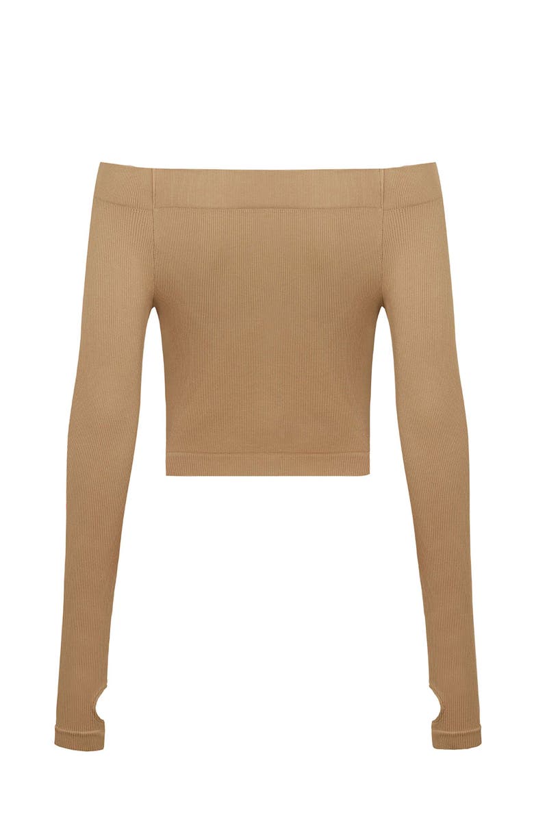 Nocturne Long Sleeve Crop Top, Alternate, color, 