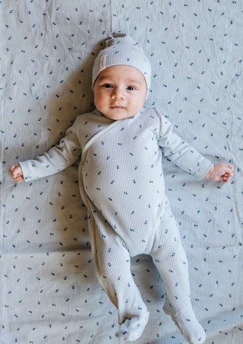 Ely's & Co. Baby Cotton Ribbed Beanie In Blue/blue Berry