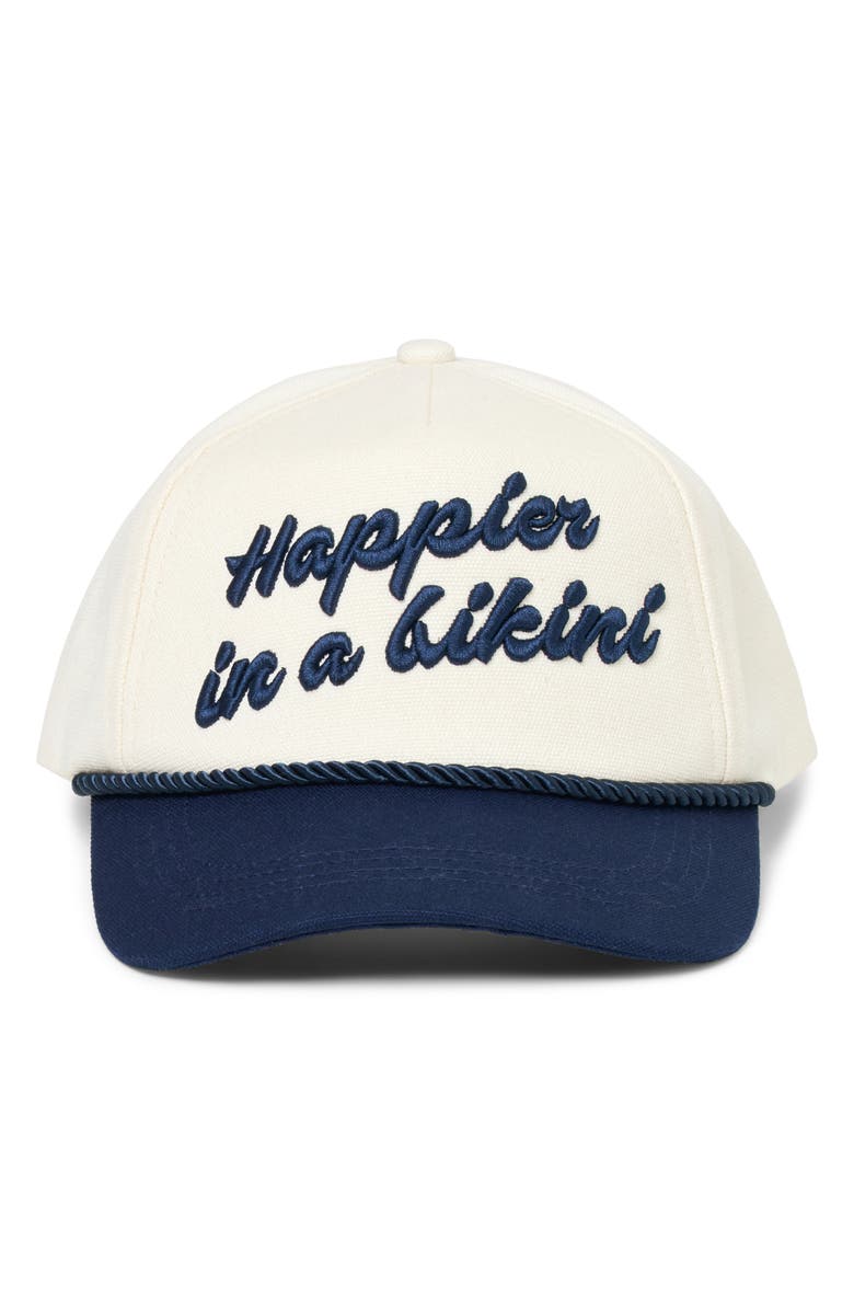 LSPACE Newport Cotton Baseball Cap, Main, color, Midnight/ Cream