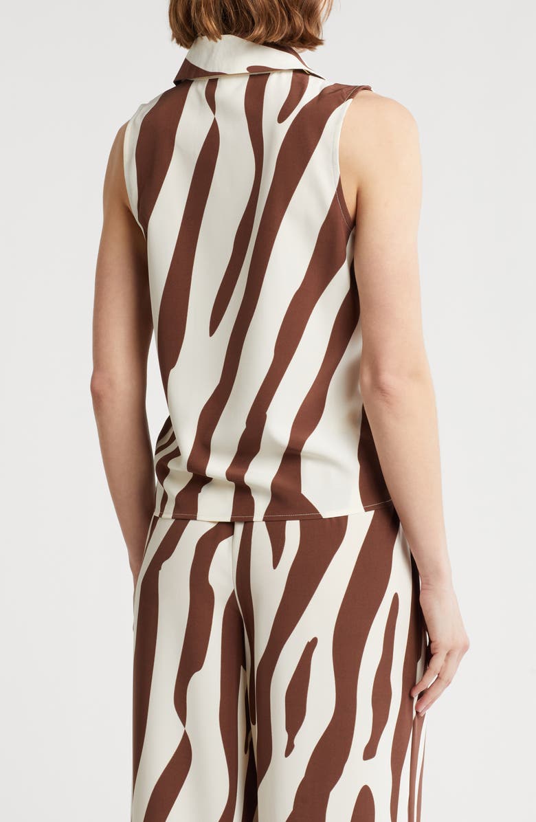 Love By Design Harper Print Sleeveless Blouse, Alternate, color, Harper Zebra