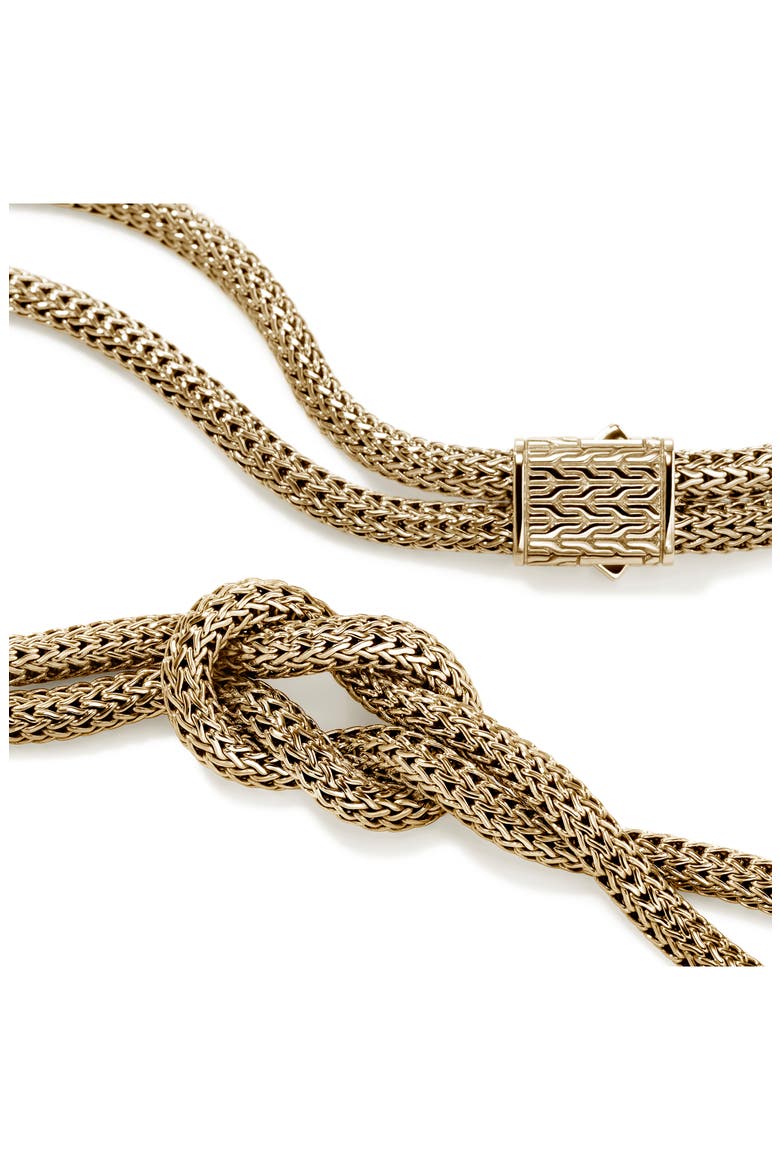 Love Knot Necklace, 14K Gold, 10mm, Alternate, color, GOLD
