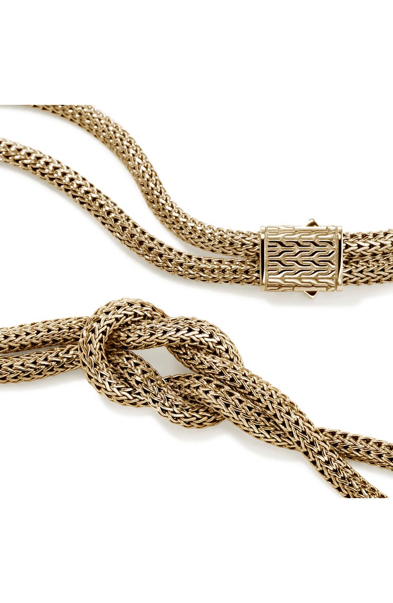 John Hardy Love Knot Necklace, 14K Gold, 10mm, Alternate, color, Gold