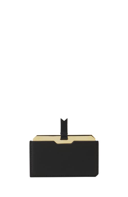Lanvin Leather Mirror Holder In Black