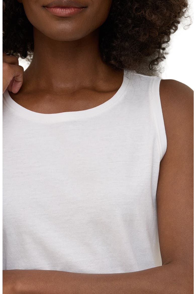 Organic Cotton Softspun High Neck Tank, Alternate, color, White