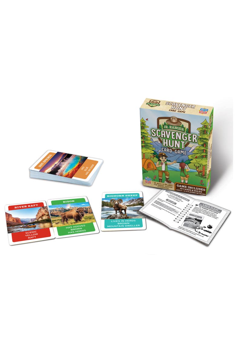 Jr Ranger - Scavenger Hunt Card Game, Alternate, color, Multicolor
