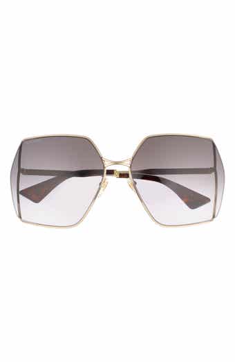 Gucci 65mm Square Sunglasses