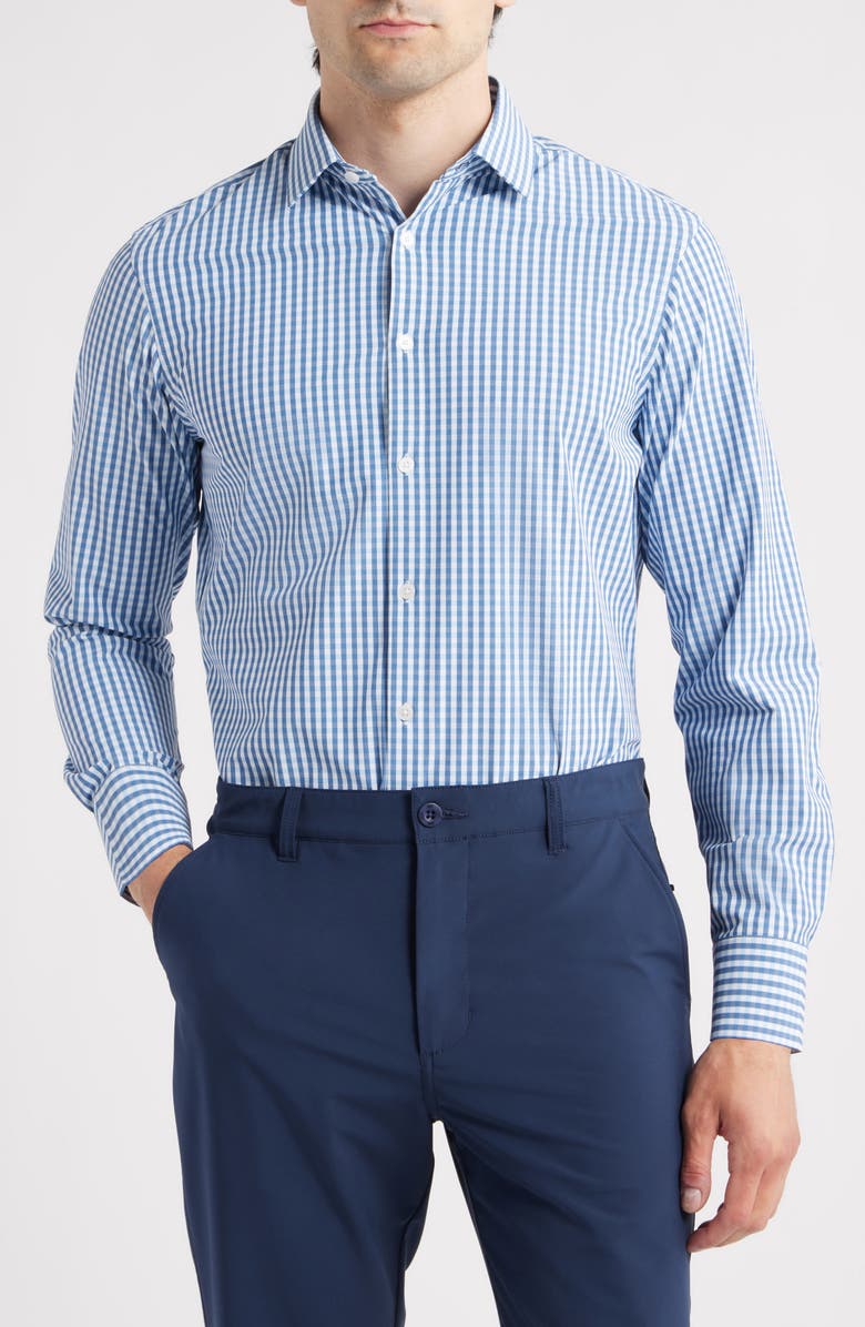Mizzen+Main Leeward Trim Fit Check Button-Up Shirt, Main, color, Set Sail Alamo Gingham