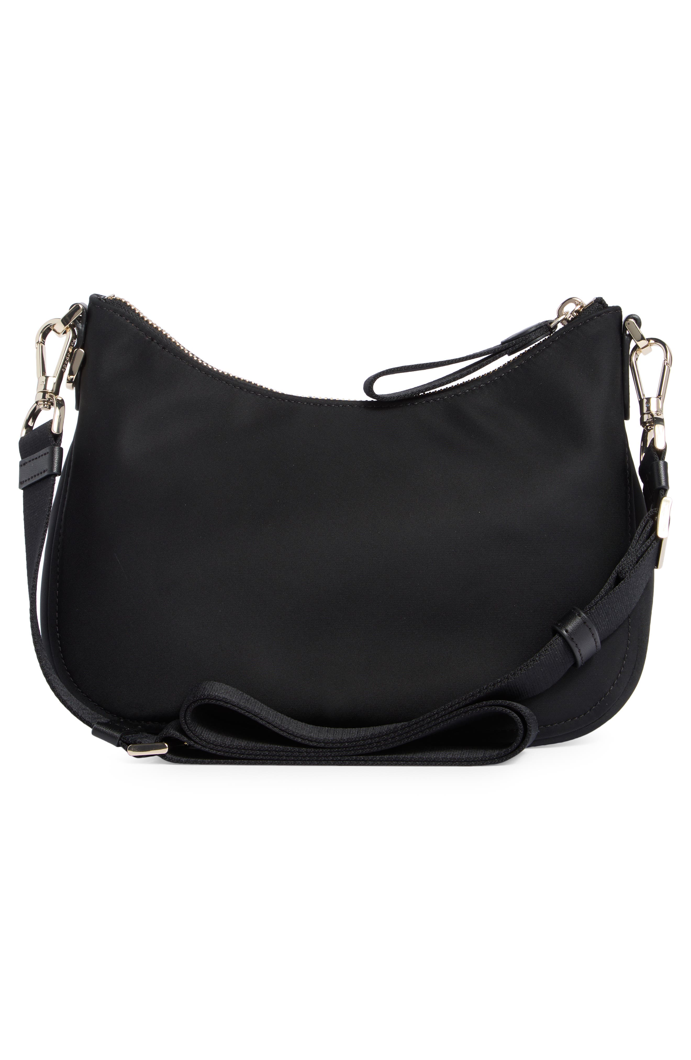 Kate Spade New York chelsea recycled polyamide crossbody bag, Alternate, color, Black